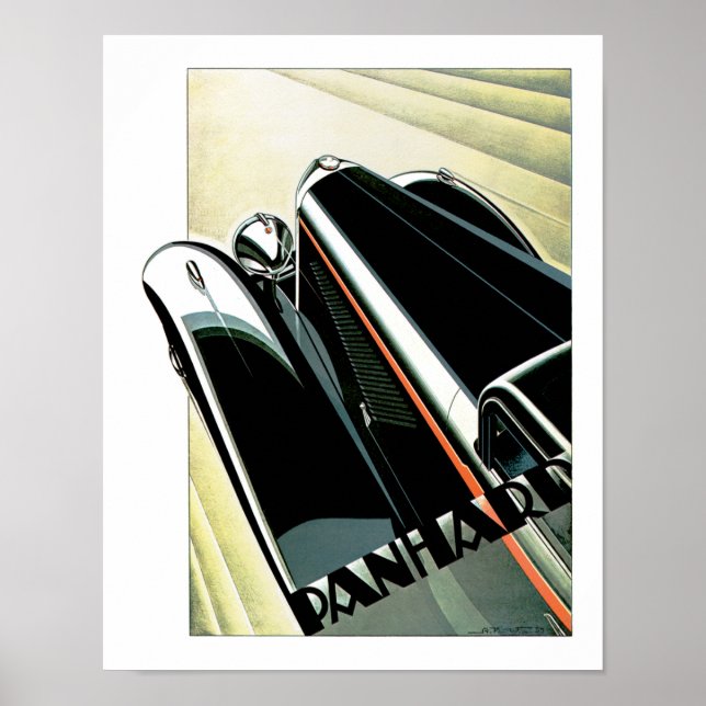 Art Deco Automobile Poster (Framsidan)