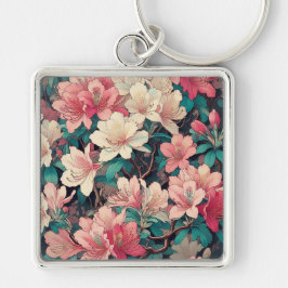 Art Deco Azalea Nyckelring