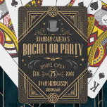 Art Deco Bachelor Party-talareasy-favoriter Casinokort<br><div class="desc">Fira med dina killar i stil med anpassningsbarna svart och guld Art Deco stil-festen spelar kort. Guld inslag ge ett 1920-talets vibe,  perfekt för pokerkväll eller partying talar lätt stil! ・ Tittar för något lite annorlunda? Skicka ett meddelande eller ett e-postmeddelande till oss stuffbystuff.shop@gmail.com för anpassad design!</div>