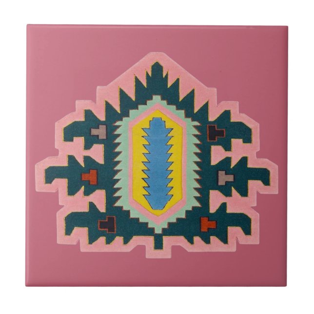 Art Deco-bakgrundssplash Kakelplatta (Framsidan)