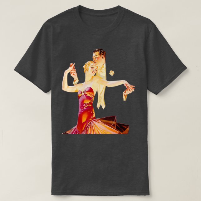 Art Deco Ballroom Dancing T Shirt (Design framsida)