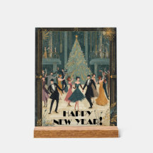 Art Deco Balsaldans Gott Nytt År