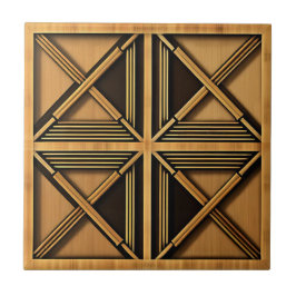 Art Deco Bamboo Geometric Tile Kakelplatta