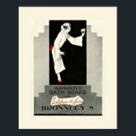 Art Deco Bath Soap Poster<br><div class="desc">Gorgous Art Deco-reklam för Bronnleys Bath Soaps. I grått och vitt med bara en stänk av rött. Den här vackra poster kommer att se underbar ut i badrummet. Obs! Om du förstorar den här bilden kan det leda till att utskriften blir av dålig kvalitet.</div>