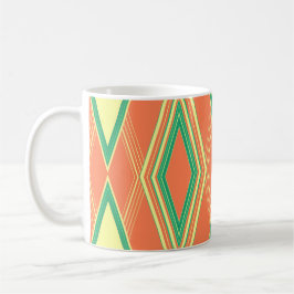 Art Deco Beach Färg-kaffe Mugg