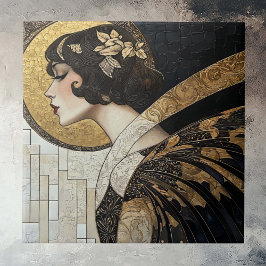 Art Deco Beauty Kakelplatta