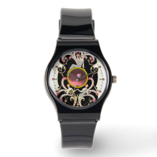 ART DECO BEAUTY MODE ROSA GEMSTONE ARMBANDSUR