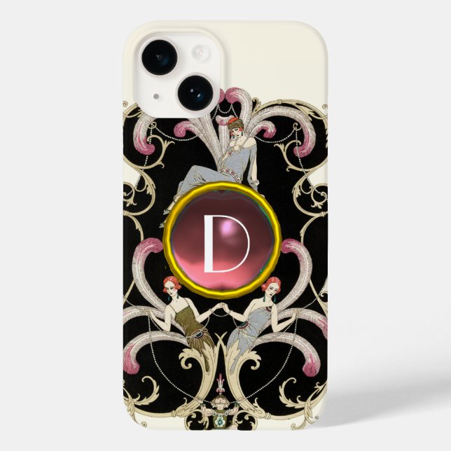 ART DECO BEAUTY MODE ROSA GEMSTONE MONOGRAM (Baksida)