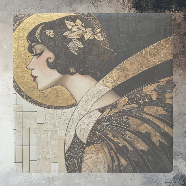 Art Deco Beauty Stenunderlägg (Skapare uppladdad)