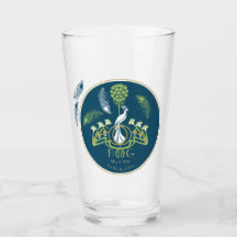 Art Deco Beer Glass Pint Bröllop