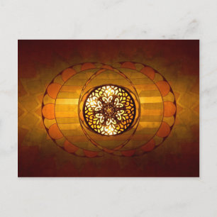 Art Deco-belysning Vykort