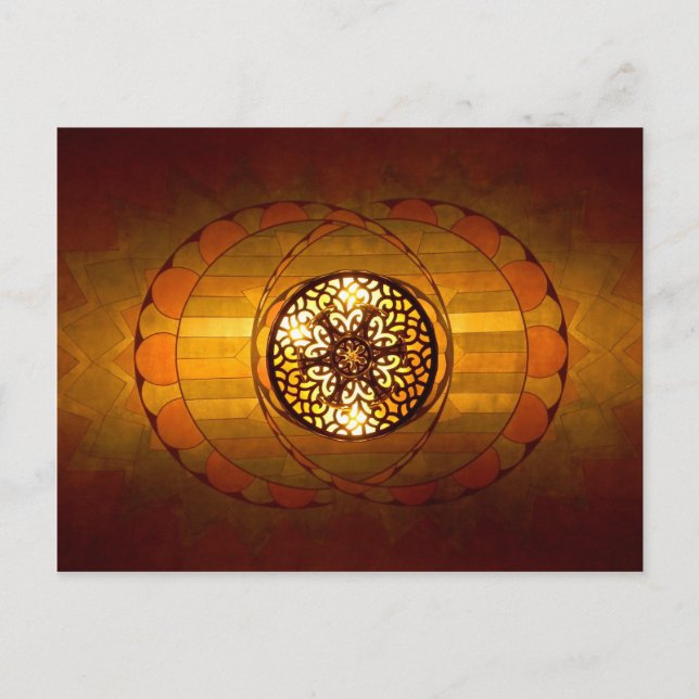 Art Deco-belysning Vykort (Framsida)