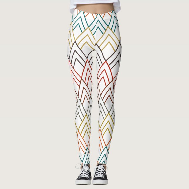 Art Deco-bergen Leggings (Framsida)