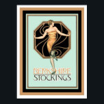 Art Deco Berkshire Stockings Ad Poster 12 x 16<br><div class="desc">Fantastic Art Deco,  Berkshire Stockings,  Annons. Poster åtgärder 12 x 16</div>