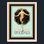 Art Deco Berkshire Stockings Ad Poster 12 x 16<br><div class="desc">Fantastic Art Deco,  Berkshire Stockings,  Annons. Poster åtgärder 12 x 16</div>