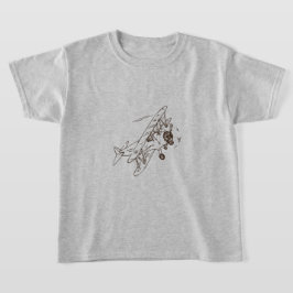 Art Deco Bi-flygplan - skisserade ingen text. T Shirt