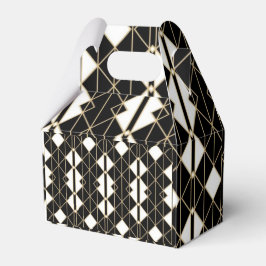 Art Deco Black and Gold Geometric luxury Presentaskar