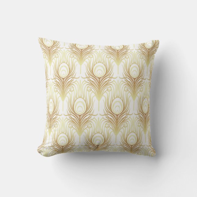 Art Deco Black Guld: 1920-talet Kudde (Framsida)