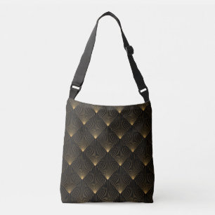 Art Deco: Black Guld Elegance. Axelväska