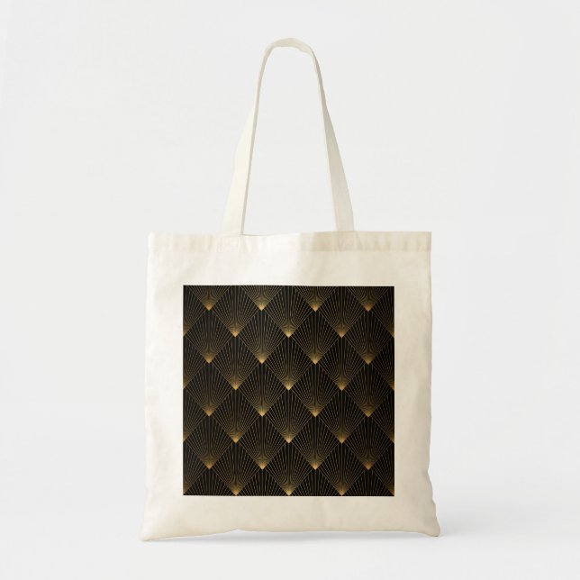Art Deco: Black Guld Elegance. Tygkasse (Framsidan)