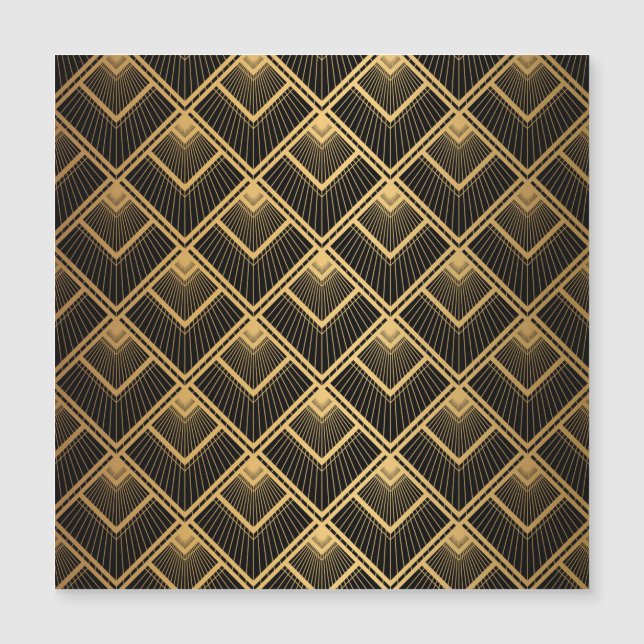 Art Deco Black Guld: Geometric (Framsida)