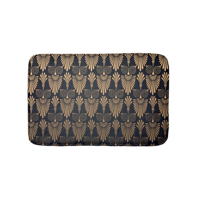 Art Deco Black Guld: Retro. Badrumsmatta (Framsidan)