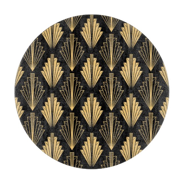Art Deco Black Guld: Sömlös (Framsidan)