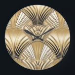 Art deco Black guld Stor Klocka<br><div class="desc">Art deco Black guld stor klocka.</div>