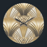 Art deco Black guld Stor Klocka<br><div class="desc">Art deco Black guld stor klocka.</div>