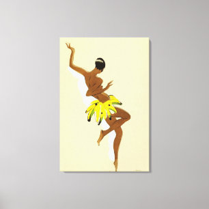 Art Deco Black Thunder av Paul Colin Canvastryck