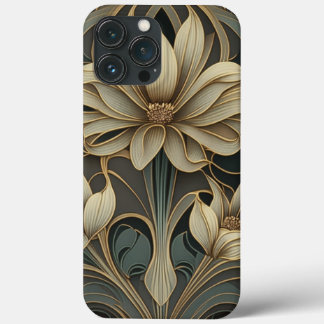 Art Deco-Blommigt design #2 iPhone/iPad-fall