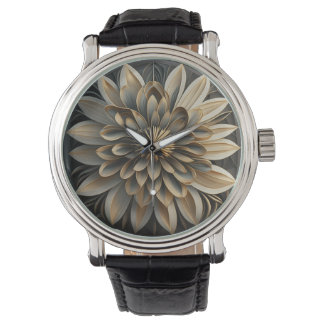 Art Deco-Blommigt, design nr 3 Armbandsur