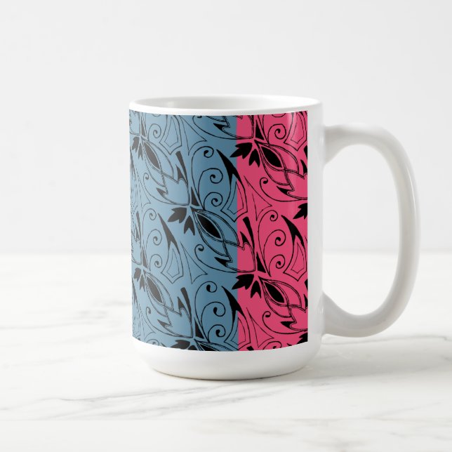 Art Deco-Blommigt Kaffemugg (Höger)