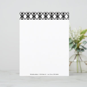 Art Deco Blooms Personlig Papprare Lakan