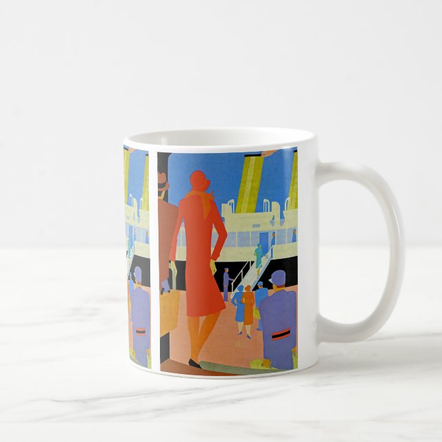 Art Deco Boarding Kaffemugg (Höger)