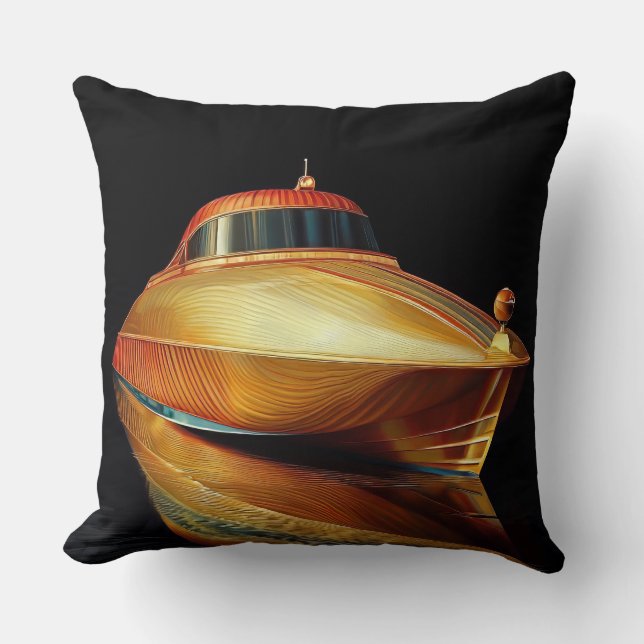 Art Deco Boat Kudde (Framsida)