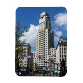 Art Deco Boerentoren stadslandskap, Antwerpen Magnet