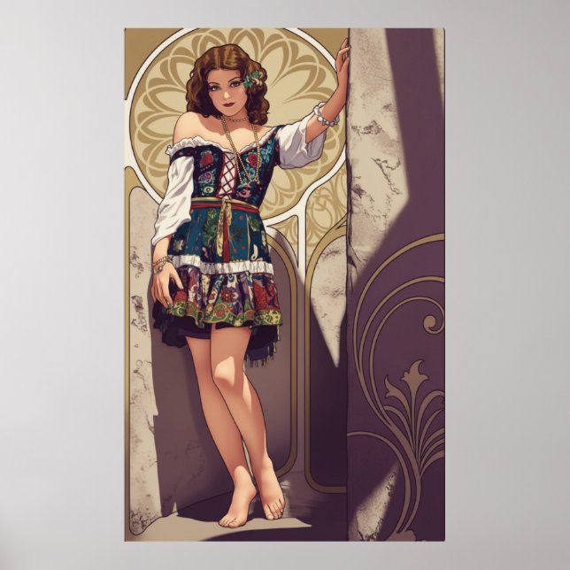 Art Deco - Bondflicka Poster (Framsidan)