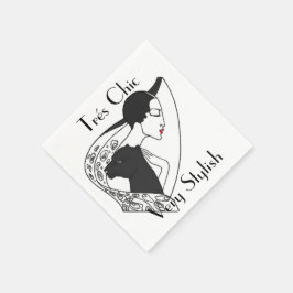 ART DECO BORD NAPKIN PAPPERSSERVETT