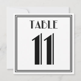 Art Deco Bordnummer 11 Inbjudningar