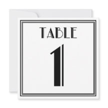 Art Deco Bordnummer 1