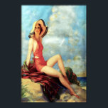 Art Deco - Boxens fritid Poster<br><div class="desc">Skaffa den här klassiska Art Deco-poster av "The Lure of the Beach" från Edward Eggleston,  från 1935,  nu tillgänglig som en omedelbar nedladdning eller utskrift på Zazzle! Lägg till en tidslättlös klassik i väggen och återfå strandens bevattning.</div>
