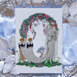Art Deco Bride Hälsningskort