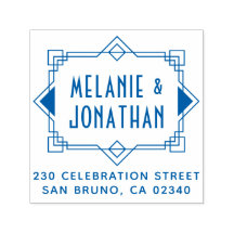 Art Deco Bröllop Gräns Returadress