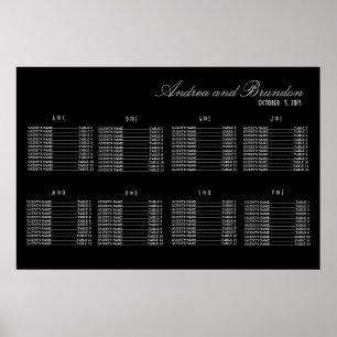 Art Deco-Bröllop (Silver) Poster