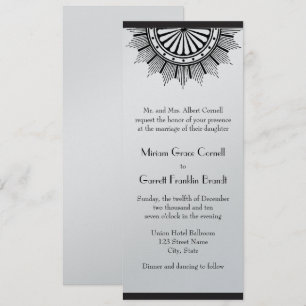 Art Deco bröllopsinbjudan Inbjudningar