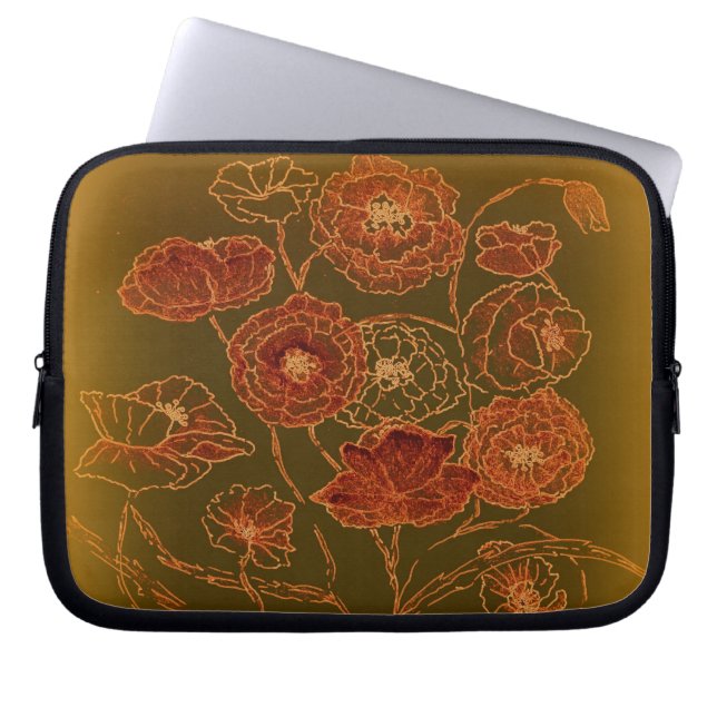 Art déco brons vallmor laptop sleeve (Framsidan)