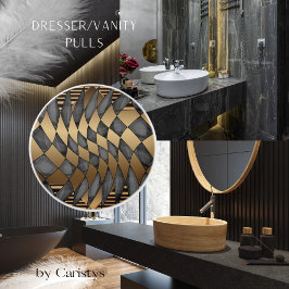 Art Deco Bronze Black Knopp