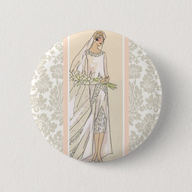 Art Deco Brud Knapp (Framsida)