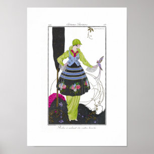 Art Deco Brunelleschi Mode Plate Print Poster